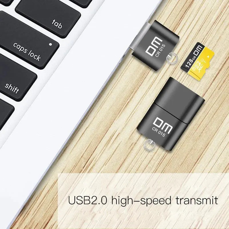 DM CR015 Micro SD Card Reader with innovative TF card slot change the card reader into a usb flash drive for computer or for car       PST PS Tradings