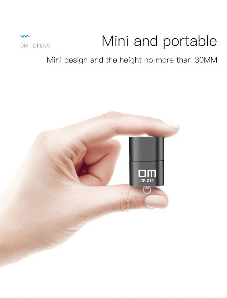 DM CR015 Micro SD Card Reader with innovative TF card slot change the card reader into a usb flash drive for computer or for car       PST PS Tradings