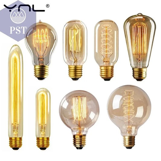 Edison bulb lampada retro lamp incandescent ampoule vintage E27 40w 220V For Decor Filament Bulb E27 Pendant Lights Antique Bulb       PST PS Tradings