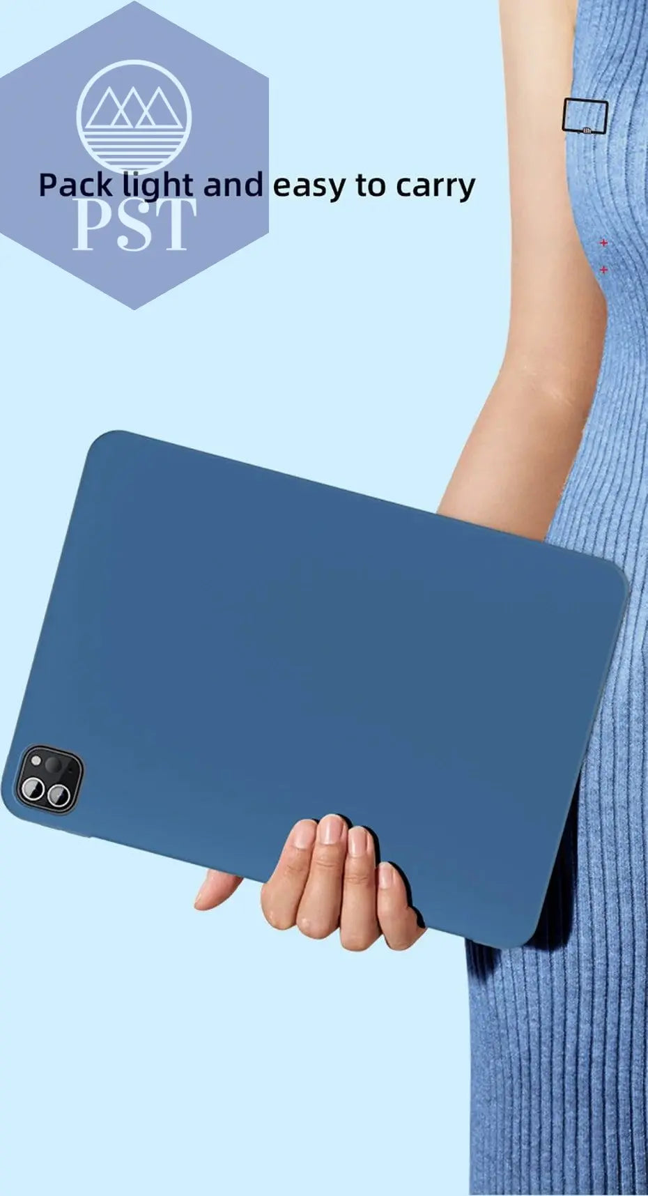 For iPad Mini 6 8.3'' Liquid Silicone Case Shockproof Full Cover Shell for Apple iPad Air 4 Air 5 10.2 9th 8th Case Pro 11 12.9 - PST PS Tradings