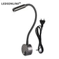 Wand Lampe 3W Home Hotel Loft Nacht Lesen Buch Schwarz Silber Licht Flexiable AUF/OFF Schalter 90-260V Spot LED Lampe       PST PS Tradings
