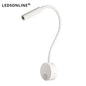 Wand Lampe 3W Home Hotel Loft Nacht Lesen Buch Schwarz Silber Licht Flexiable AUF/OFF Schalter 90-260V Spot LED Lampe       PST PS Tradings
