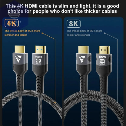 HDMI-Kabel 8K 60Hz HDMI-kompatibel Ultra HD 1080P 4k@120Hz High Speed Video Audio HDMI 2.1 Kabel für PS4/5 TV Laptop Monitor       PST PS Tradings