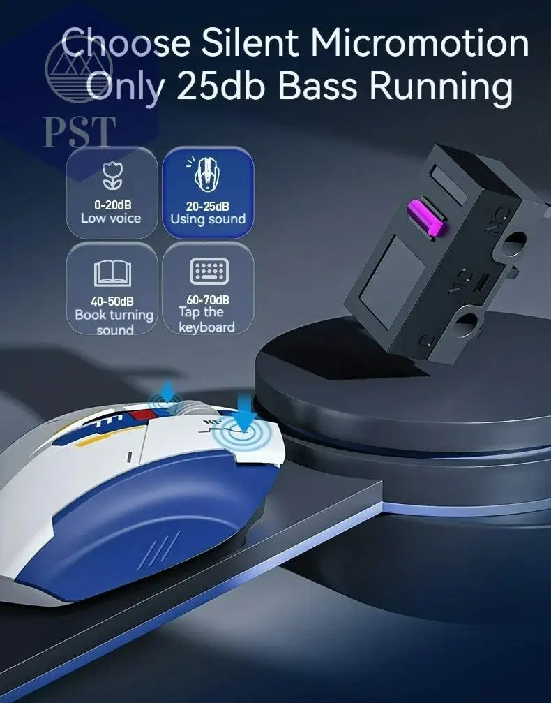 Inphic F9 Mecha Edition: Kabellose Silent Maus PST PS Tradings   Inphic F9 Mecha Edition: Kabellose Silent Maus