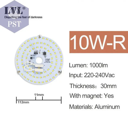 LED Panel Light 10W 18W 25W 40W No Flicker AC 220V 230V for Ceiling Light Source Square Round Panel Light       PST PS Tradings