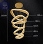 LED Rings Pendant Lights for Modern Decor Lightning Pendants Interior Design Lights Lamps LED Light PST PS Tradings  PST PS Tradings 5 rings gold / RC remote dimming PST PS Tradings LED Rings Pendant Lights for Modern Decor Lightning Pendants Interior Design Lights Lamps LED Light