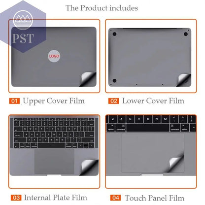 Laptop Primary Color Skins Protective Film For Macbook Pro 13 14 16 M1 M2 Air 13.6 15.3'' 2023 Skin Cover Anti-scratch Protector - PST PS Tradings
