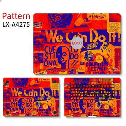 Laptop Primary Color Skins Protective Film For Macbook Pro 13 14 16 M1 M2 Air 13.6 15.3'' 2023 Skin Cover Anti-scratch Protector - PST PS Tradings