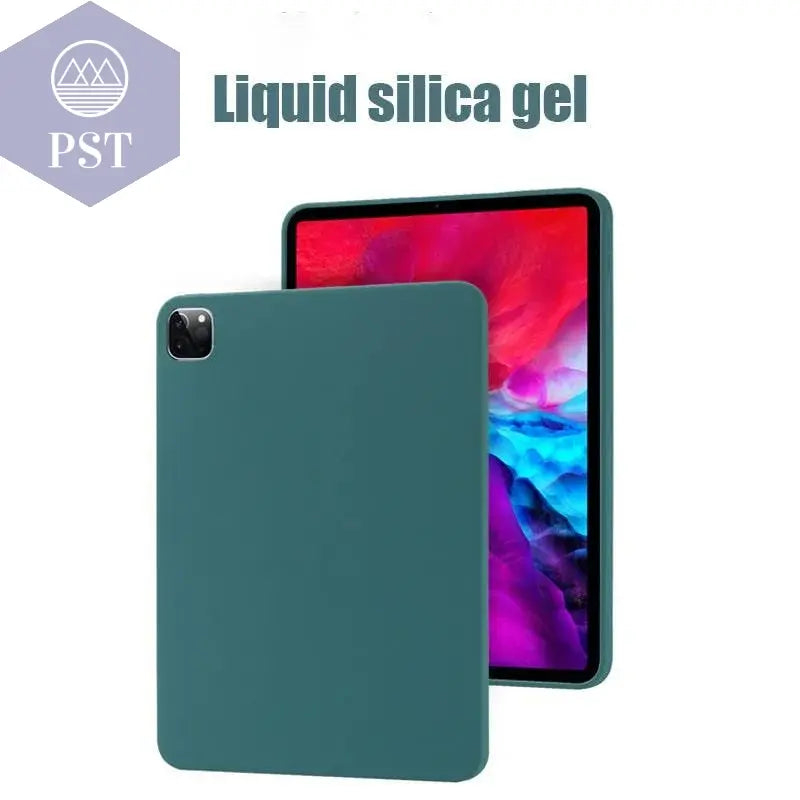Original Liquid Silicone Case for Apple Ipad Pro 11 12 9'' 2020 2022 Air 5/4 Solid Cover for Ipad Mini 6 10 2 7/8/9th Generation - PST PS Tradings