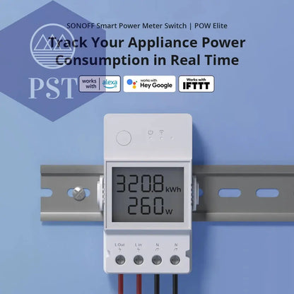 Sonoff Pow R3 16A /20A Wifi Smart Switch Höhere Genauigkeit Stromverbrauch Messen Monitor Strom Energie Verwendung Funktioniert mit Alexa       PST PS Tradings