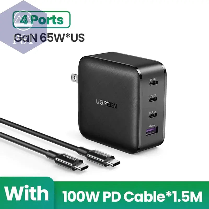 UGREEN 65W Gan Charger Quick Charge 4.0 3.0 Type C PD USB Charger with QC 4.0 3.0 Fast Charger for Iphone 14 13 12 Xiaomi Laptop PST PS Tradings  PST PS Tradings  PST PS Tradings UGREEN 65W Gan Charger Quick Charge 4.0 3.0 Type C PD USB Charger with QC 4.0 3.0 Fast Charger for Iphone 14 13 12 Xiaomi Laptop