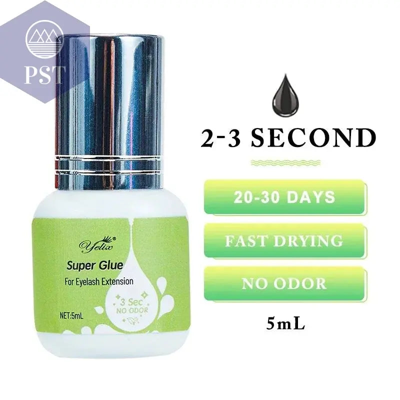 Yelix Eyelash Extension Glue 0.5-1 Sec Fast Dry Individual Lashes Glue Sensitive Eye Eyelash Glue Wholesale Customization PST PS Tradings  PST PS Tradings SY1 PST PS Tradings