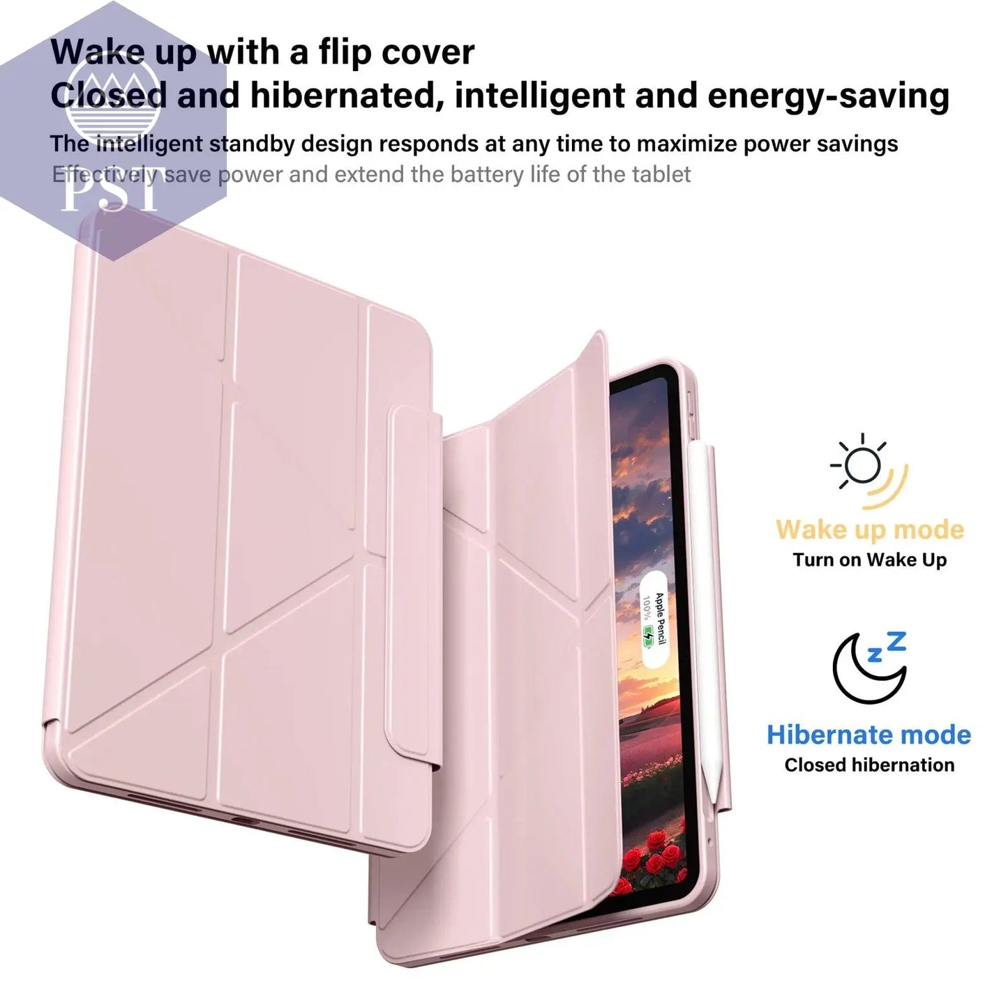 ZOYU Case iPad 10 Air 11 4/5 10.9 Pro 11 13 2024  Detachable Y-Shaped Folding, iPad 10.2 7/8/9th Gen Rotate 360°Detachable Cover - PST PS Tradings